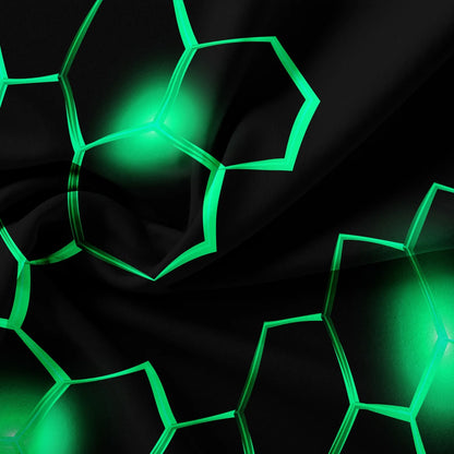 Conjunto de Capa de Edredão 3D Geométrica com Padrão Hexagonal em Favo de Mel, 3 Peças, Roupa de Cama em Poliéster Colorido com Impressão Digital e Fecho de Correr