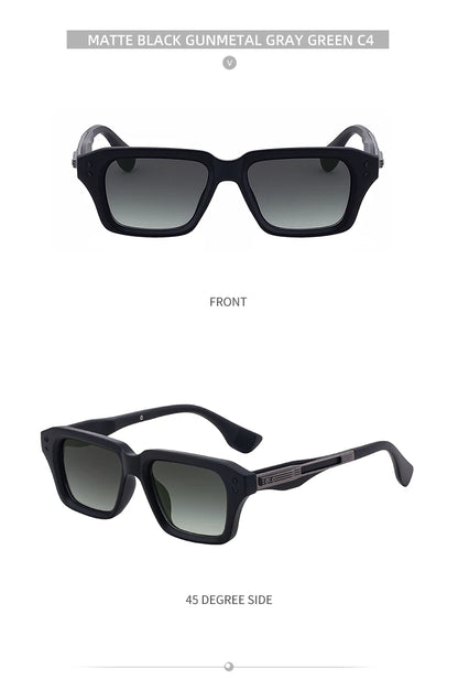Polarized Classic Square Sunglasses Men 2026 Luxury Brand Steampunk UV400 Driving Sun Glasses For Male Trendy Small Frame Shades