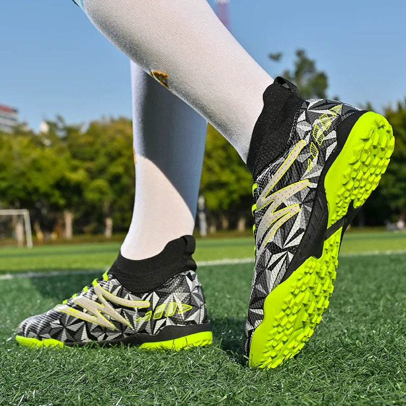 Chaussures de football pour homme, respirantes, d'entraînement, crampons, sport, plein air, TF, futsal, match, gazon synthétique, gazon naturel, drop shipping
