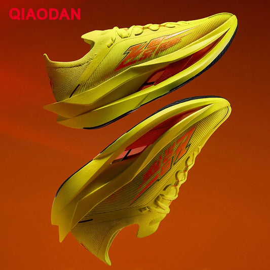 QIAODAN Feiying Plaid 3 Carbon Plate Herren-Laufschuhe 2026 Marathon-Wettkampfsneaker mit Rebound-Dämpfung, Sportschuhe QDB023262290