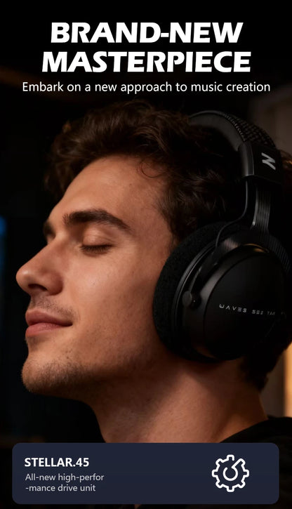 Cuffie da studio TALOMEN W550x – Cuffie monitor DJ professionali cablate over-ear con driver da 50mm e cavo rimovibile