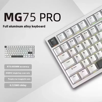 IROK MG75 PRO Mechanical Keyboard Magnetic Switch Aluminum RGB Hot Swap RT0.005 Quick Dismantling Structure Customized Pc Gifts