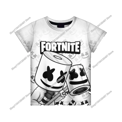 Summer Fashion Fortnite Mascot 3D Print Kids T Shirt Casual T-shirt Boys Girls Unisex Children's Clothing Tshirt Tops