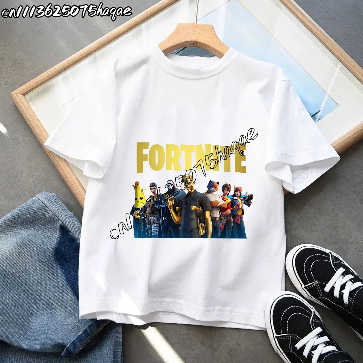 Summer New Fortnites Children T-shirts Cartoon Figure Graphic T-shirt Casual Sports Short Sleeves Sports Tops Kids Boys Clothing