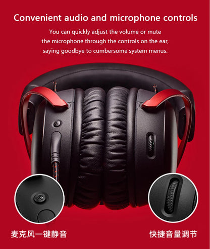 Auriculares gaming con cable HyperX Cloud III con audio espacial DTS X, transductores de 53mm y micrófono con cancelación de ruido – Auriculares gaming USB y 3.5mm para PC, PS5, Xbox y Switch