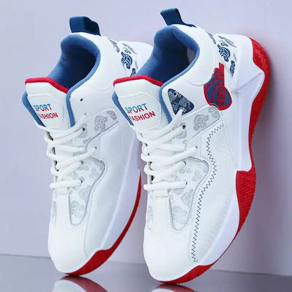 Sales Basketball Shoes Men High-top Sports Outdoor Cushioning Hombre Athletic Male Shoes Comfortable White Sneakers zapatillas