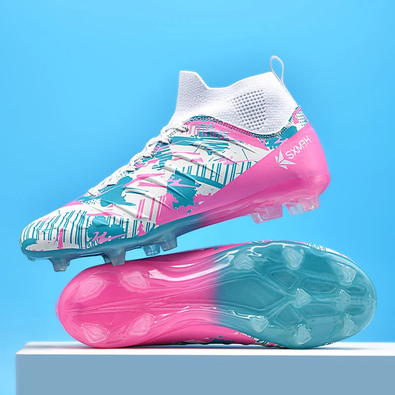 Chaussures de football haut de gamme Double Star pour homme, modèle AG Long Stud, authentiques. Chaussures de match et d'entraînement professionnelles pour adolescents et adultes