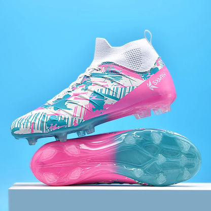 Chaussures de football haut de gamme Double Star pour homme, modèle AG Long Stud, authentiques. Chaussures de match et d'entraînement professionnelles pour adolescents et adultes