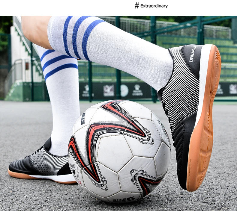 Chaussures de futsal pour homme - Chaussures de futsal professionnelles - Chaussures de football antidérapantes pour homme - Chaussures de football d'origine pour terrain dur - Chuteira Society Futebol