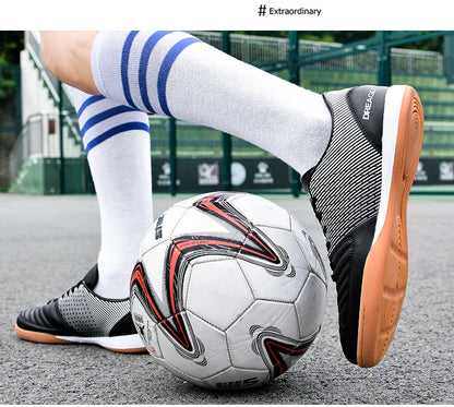 Chaussures de futsal pour homme - Chaussures de futsal professionnelles - Chaussures de football antidérapantes pour homme - Chaussures de football d'origine pour terrain dur - Chuteira Society Futebol