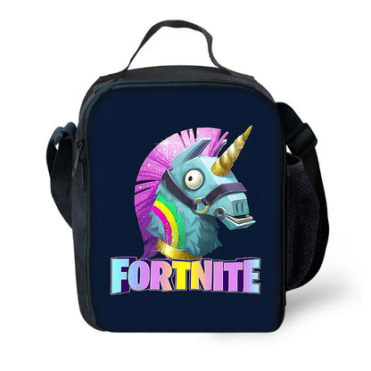 Hot Game FortniteS Child Insulated Large Capacity Bag for Boy and Girl Student Outdoor Picnic Resuable Thermal Cooler Lunch Box