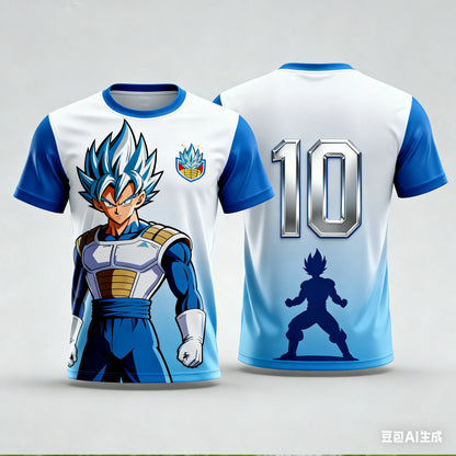 2026 Summer Dragon Ball Super Saiyan Goku  Oversized T-shirt 3D Print Breathable Retro Streetwear Unisex Fitness   Adults Kids