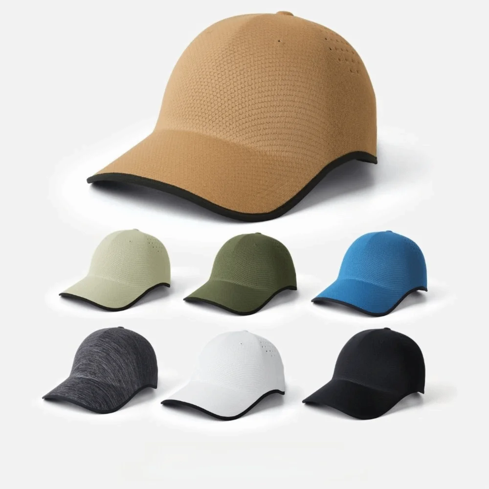 New Design Seamless Baseball Cap Quick Drying Packable Sports Hat Polyester Breathable Outdoor Hat
