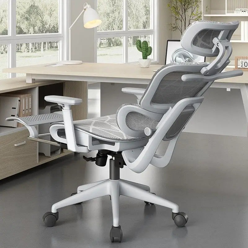 Breathable Ergonomic Office Computer Chair Reclining Gaming Chair Comfort Lumbar Support Long Sitting Adjustable Swivel Design