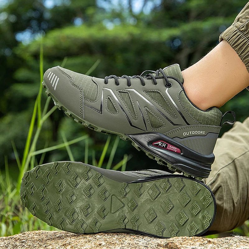 Men's Waterproof Hiking Shoes Non-Slip Hunting Boots Outdoor Tactical Training Sports Shoes Men Walking Hiking Travel Shoes
