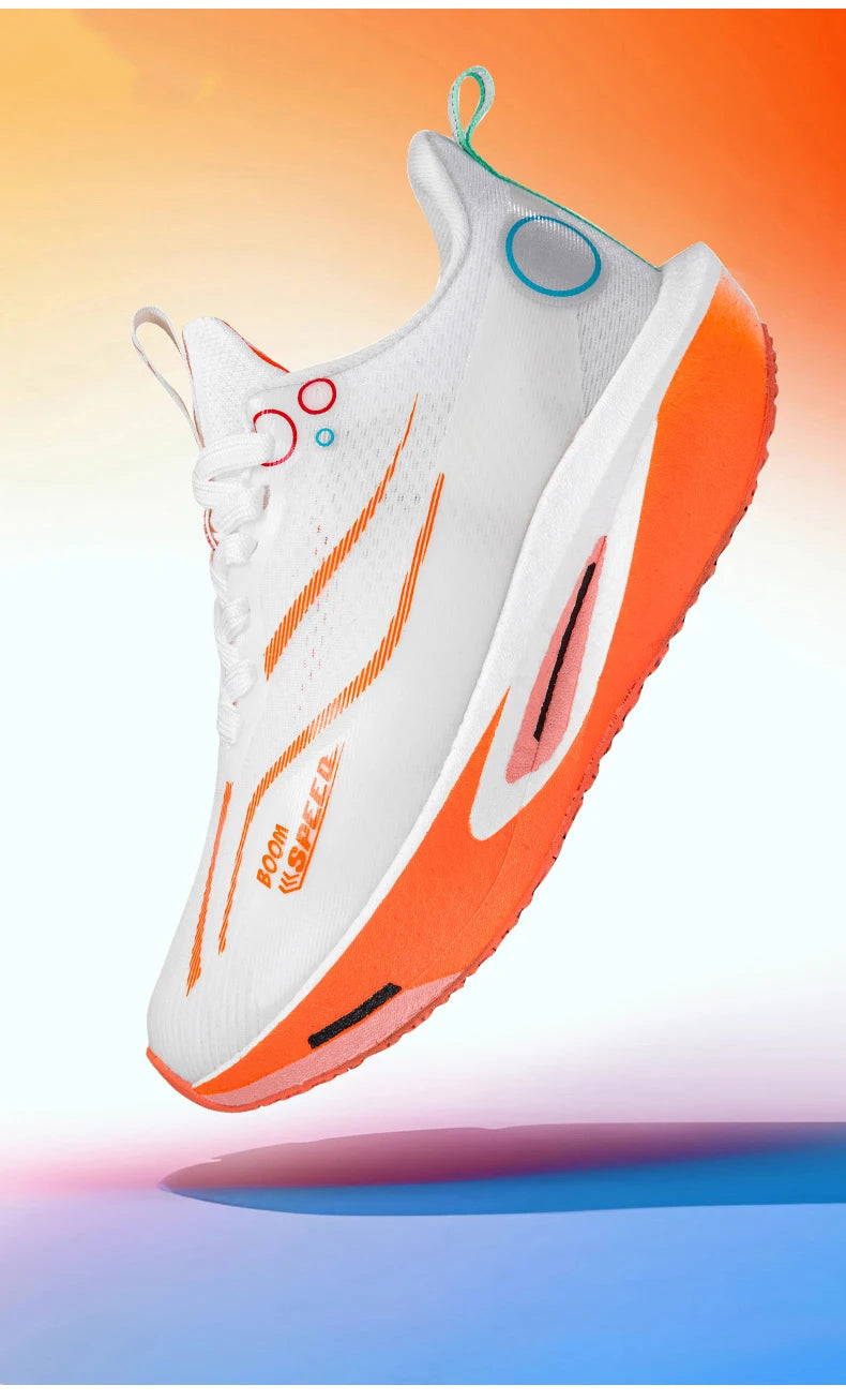 Scarpe da running con piastra in carbonio uomo donna, sneakers professionali da maratona e gara, traspiranti e leggere, per corsa su strada e allenamento