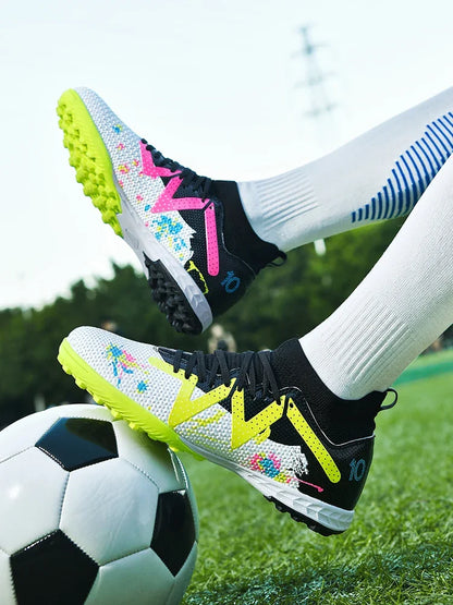 Chaussures de football pour homme, crampons Society, chaussures de football professionnelles, chaussures de football d'intérieur pour terrain rapide, baskets pour garçon, entraînement original