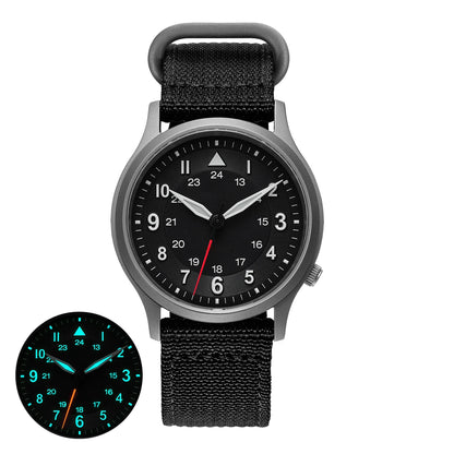 BERNY Full Titanium Watches for Men Quartz Men's Watch Lightweight Sapphire Super Luminous VH31 Sport Field Wristwatches
