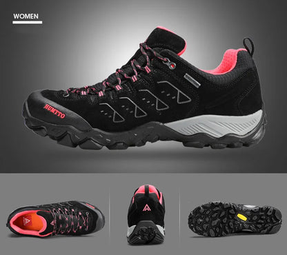 HUMTTO Trekking Shoes for Women Winter Hiking Shoes Women's Waterproof New Luxury Designer Climbing Leather Casual Woman Sneakers