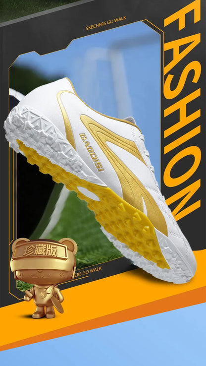 Chaussures de football professionnelles pour hommes – Baskets de football pour adultes – Futsal en salle – Ultralégères – Antidérapantes – Résistantes à l’usure – Bottes de sport
