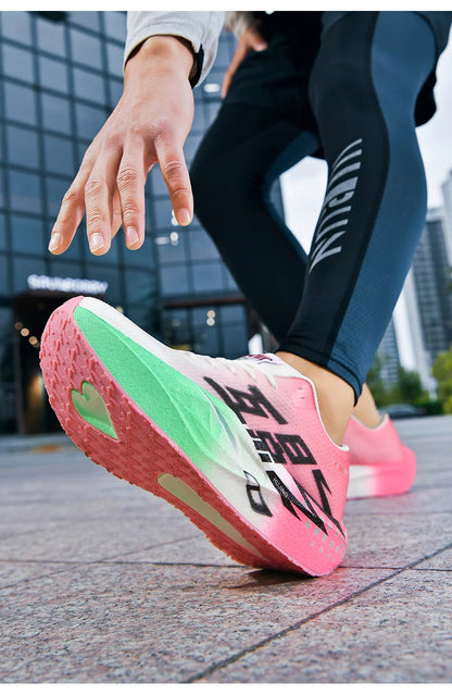 Heren Sport Carbon Board Specialiteit Ademend Lichtgewicht Dames Comfortabele Sportieve Antislip Sneakers Marathon Hardloopschoen