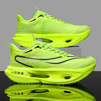 Herr-sneakers med kolplatta, utomhus-sportskor i mesh med mjuk sula, löparskor, lätta, halksäkra, vardagsskor för par, tennisskor