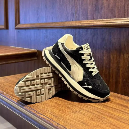 Freizeitschuhe, Herrensportschuhe, Sommer-Freizeitschuhe, Herrenschuhe mit dicker Sohle, weich und bequem, rutschfest, Outdoor-Modeschuhe