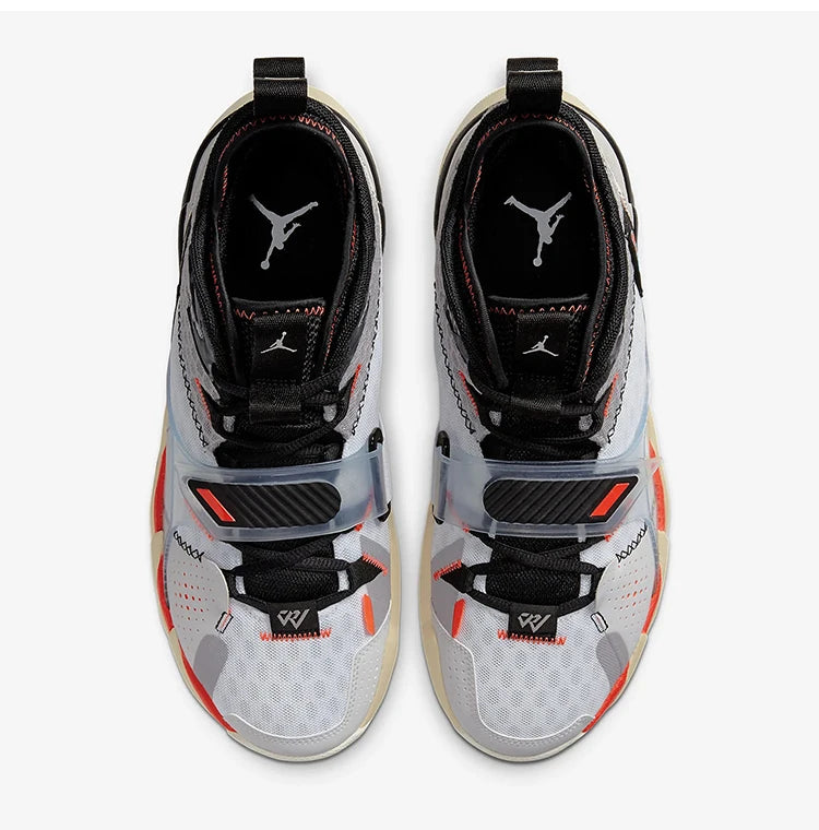 Nike Original JORDAN Herren-Basketballschuhe, Mid-Top, gepolstert, strapazierfähig, CD3002-101