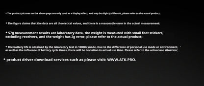 ATK Z1 Pro Max Ultra Wireless Gaming Mouse Customized Foot PAW3950 Ultra Smart Speed Wireless 8k Polling Rate 0.39ms Low Latency