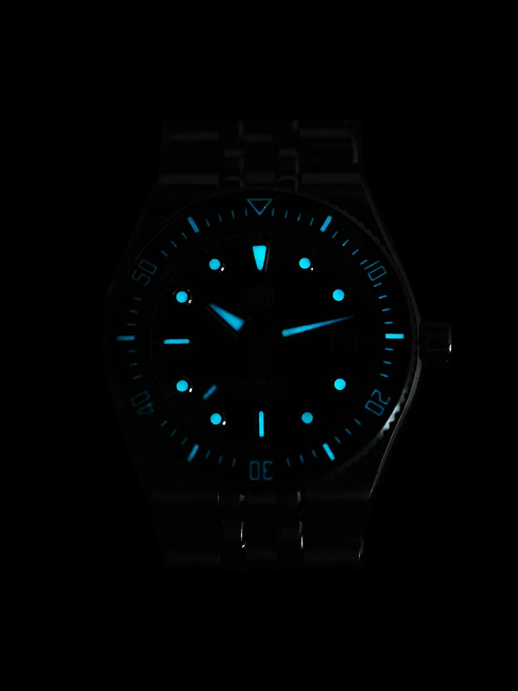 San Martin 37.5mm 40mm Classic Simple Dial Men Diver Watch Miyota 9015 Luxury Automatic Mechanical Watch Waterproof 200m SN0148