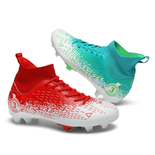 Talla 31-45 Zapatillas de fútbol para hombre, botas de fútbol para mujer, tacos de fútbol para niños, zapatillas de entrenamiento para adolescentes, calzado deportivo transpirable