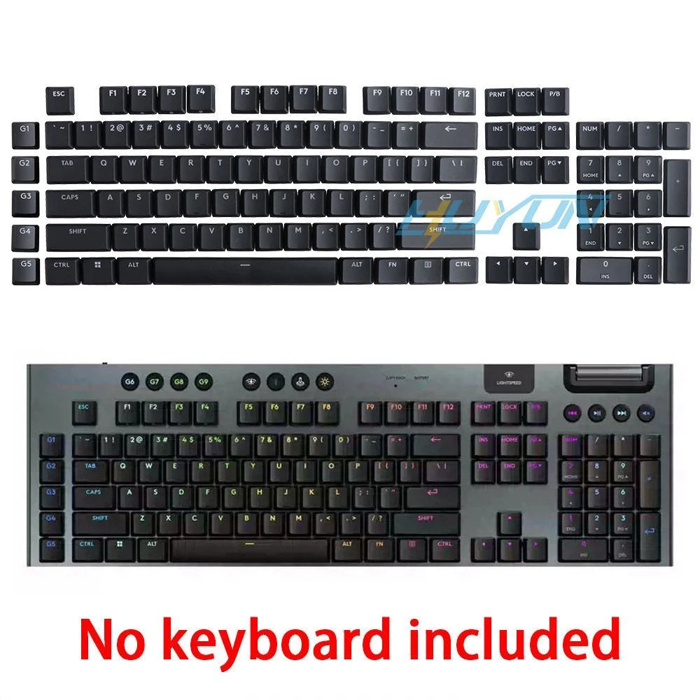 Keycap testurizzato antiscivolo trasparente retroilluminato G915 913 TKL G815 G813, compatibile con tastiera meccanica Logitech