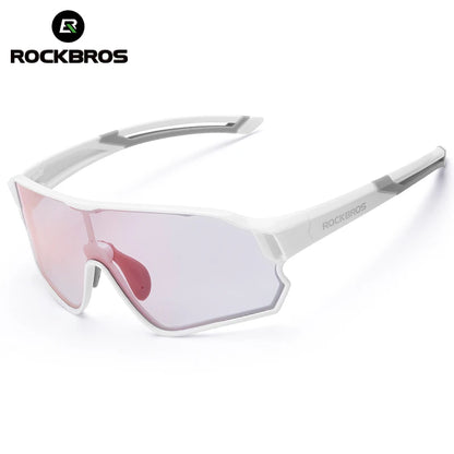 ROCKBROS Dětské polarizované fotochromatické cyklistické brýle s ochranou UV400, sluneční brýle pro outdoorové sporty, dětské brýle na horská kola (MTB)
