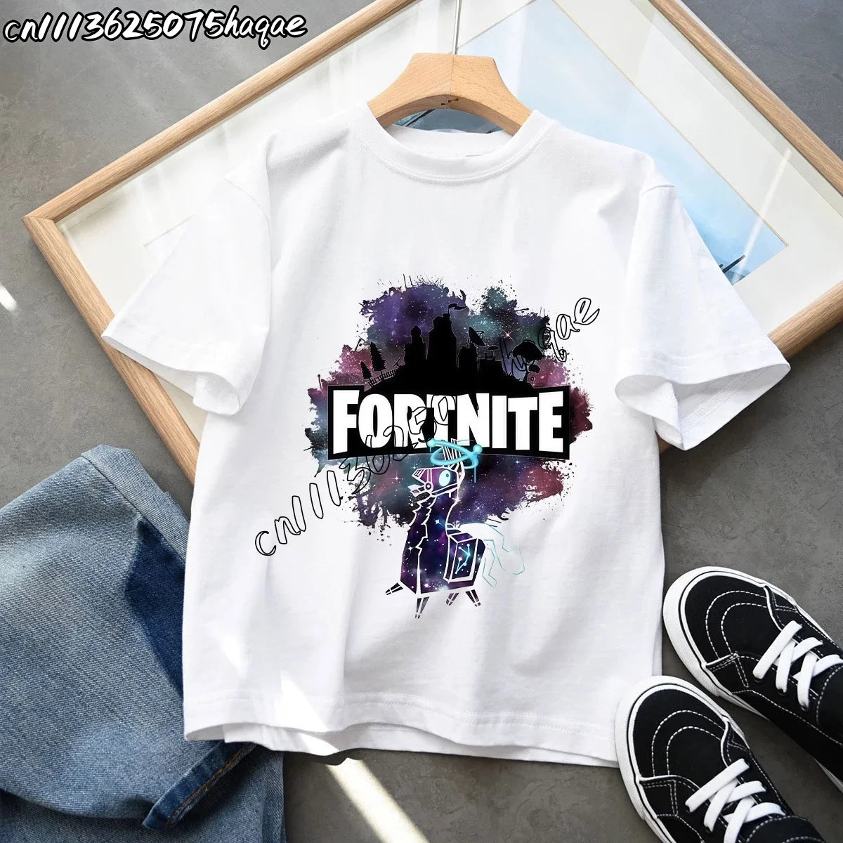 Summer New Fortnites Children T-shirts Cartoon Figure Graphic T-shirt Casual Sports Short Sleeves Sports Tops Kids Boys Clothing