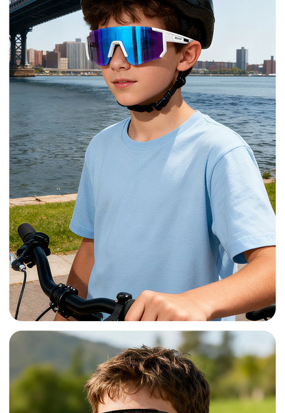 SCVCN Dívčí sportovní sluneční brýle Dětské cyklistické brýle Fotochromatické UV400 Chlapecké baseballové brýle Outdoorové brýle Sluneční brýle na běh a turistiku
