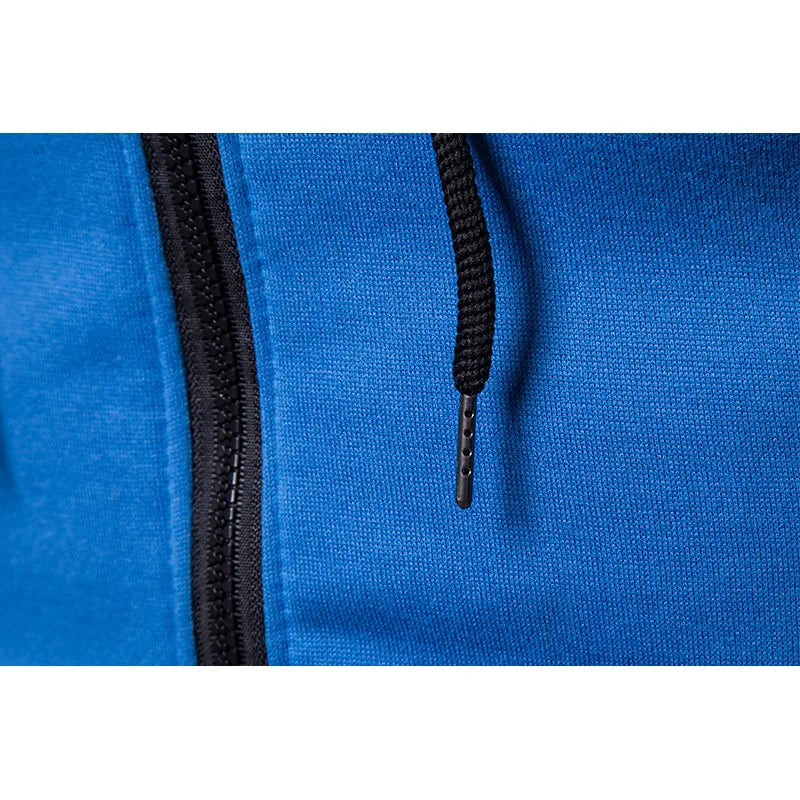 Men's Zip Up Hoodie Pocket Polka Dot Print Hooded Sweatshirt Sport Outdoor Casual Slim Fit Men Spring Autumn Zipper Hoodie
