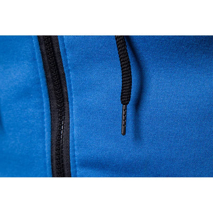 Men's Zip Up Hoodie Pocket Polka Dot Print Hooded Sweatshirt Sport Outdoor Casual Slim Fit Men Spring Autumn Zipper Hoodie
