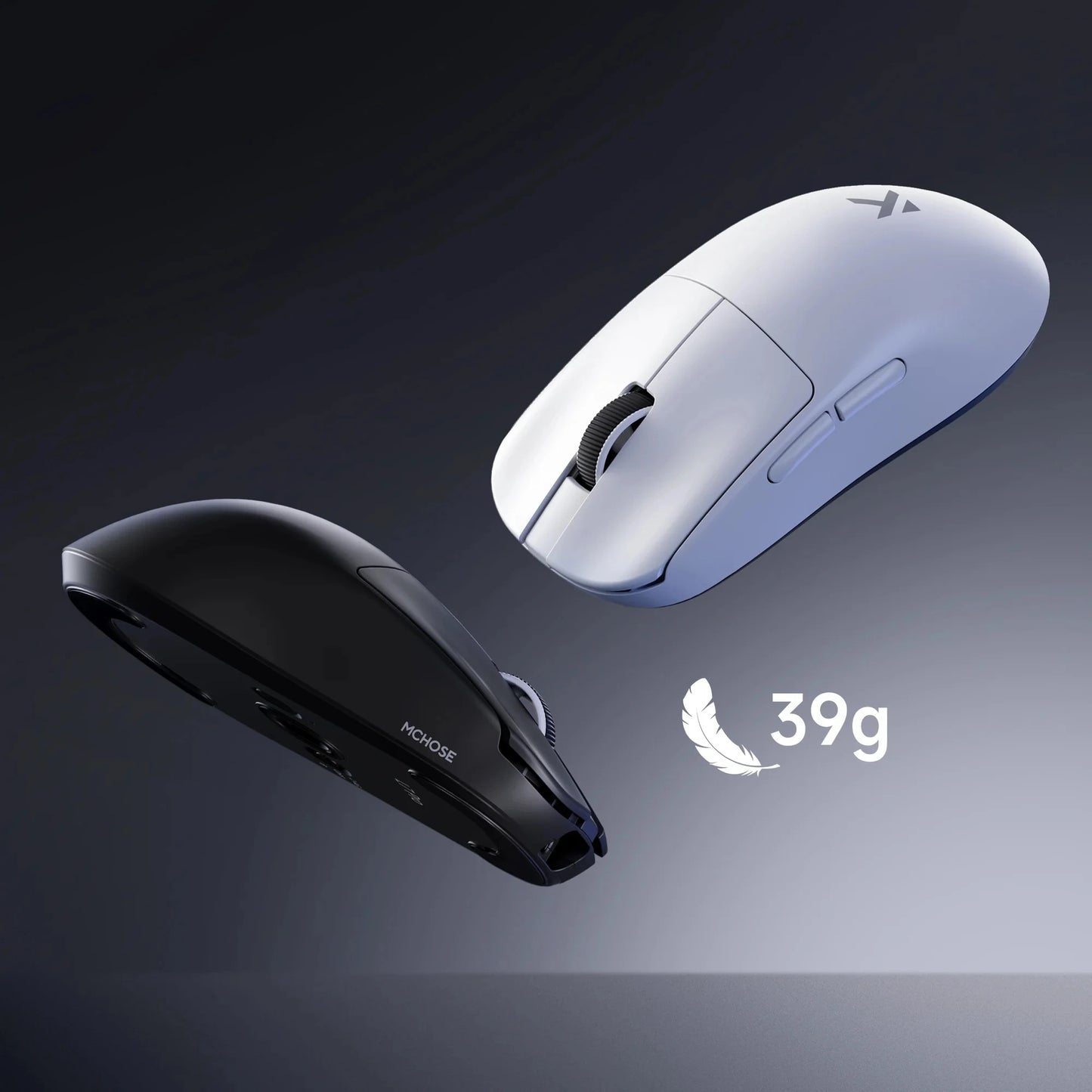 MCHOSE L7 Wireless Gaming Mouse L7 Ultra PAW3395 26K Sensor Dual 8K Polling 39g Ultra-Lightweight2.4GHz RF/BT/Wired Tri-Mode