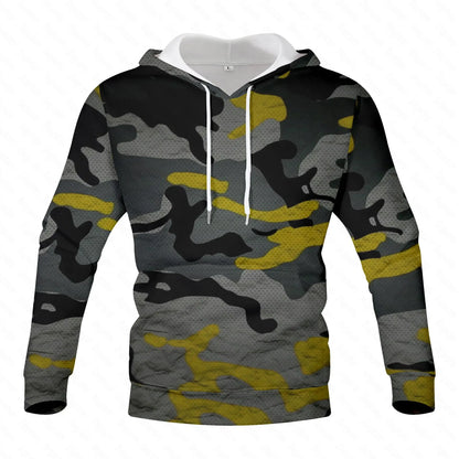 Camouflage Hoodies Men 2023 Spring Mens Military Hooded Sweatshirts Hoodie Male Street Hoody Army Green Sweatshirt Hip Hop S-4XL, Produit gaming premium Fraquane