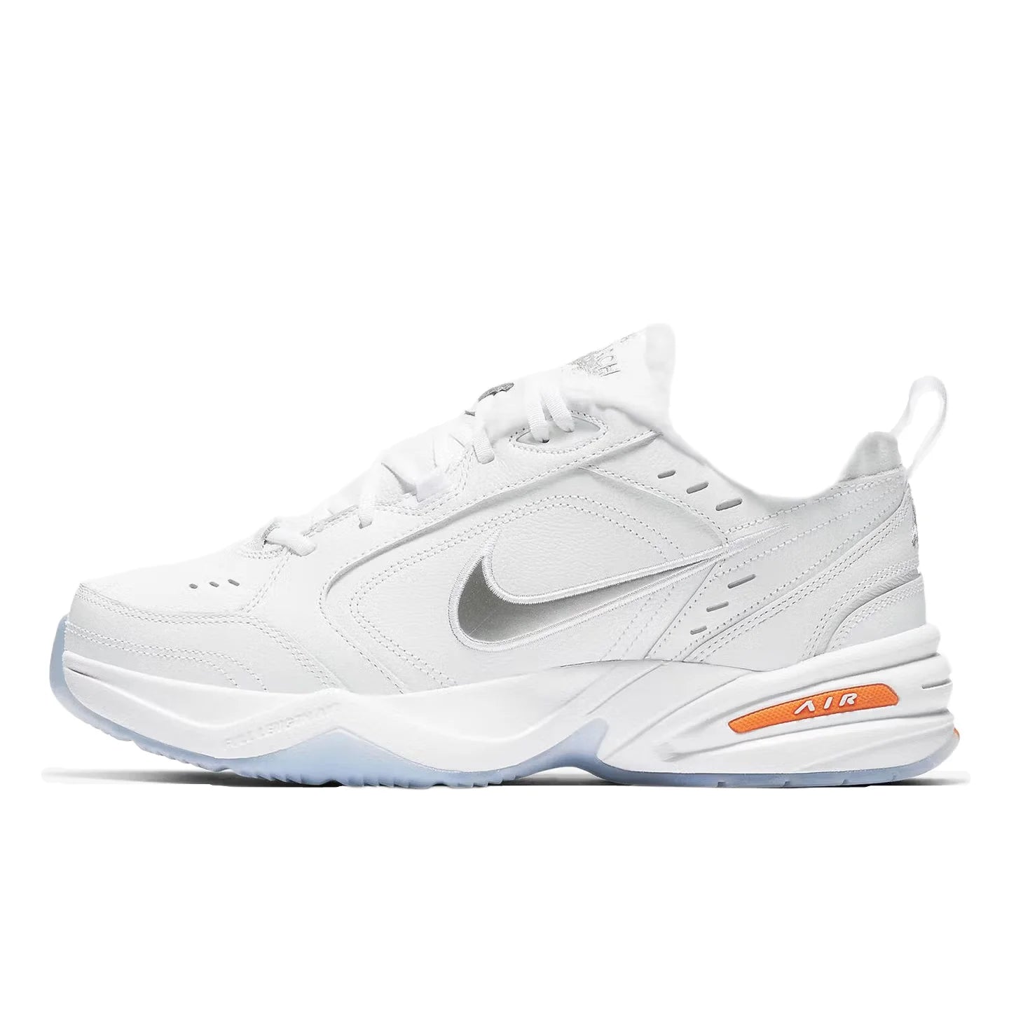 Nike Air Monarch 4 Snow Day Cowhide Leather Casual Cushioned, Slip-Resistant, Durable Low-Top Dad Shoes Unisex Style AV6676-100