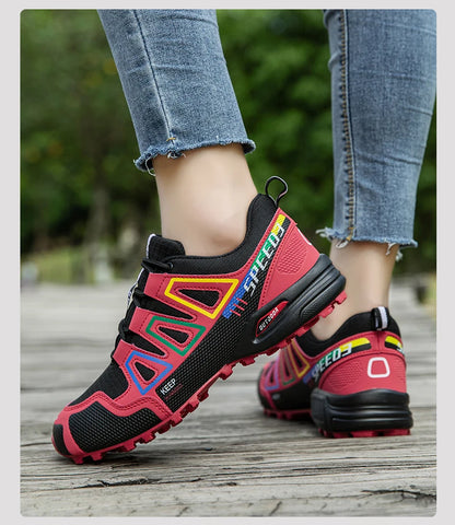 Women's Waterproof Hiking Shoes Outdoor Sports Shoes Women's Walking Travel Sports Shoes Bicycle Sports Shoes Running Sports Sho