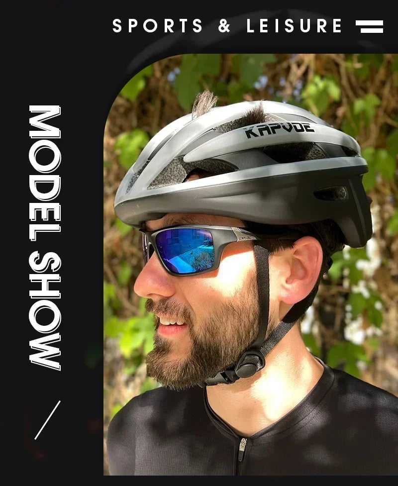 Kapvoe polarizované rybářské sluneční brýle, cyklistické brýle pro muže i ženy, UV400, sportovní brýle, cyklistické brýle, brýle na horská kola (MTB)
