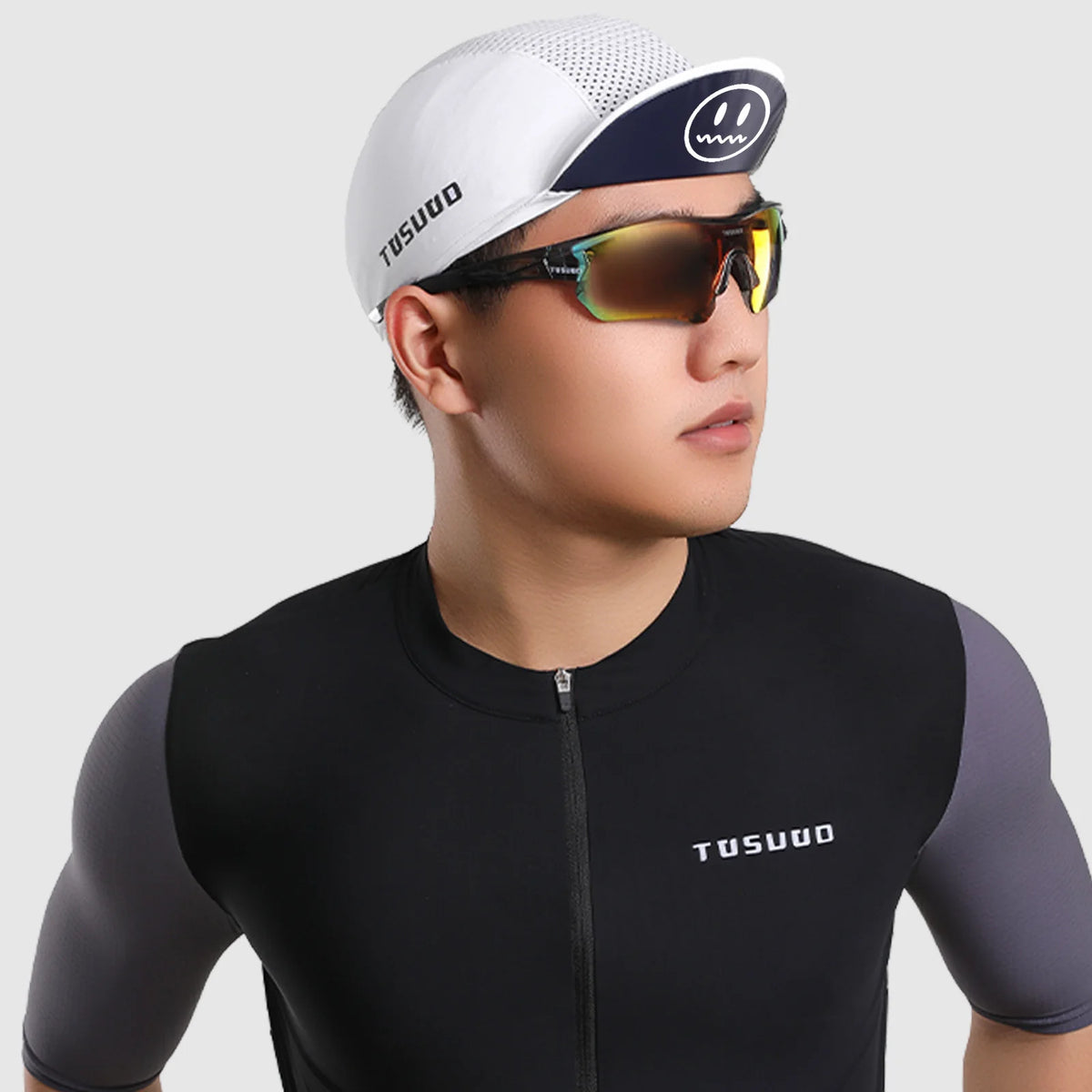 TOSUOD Fahrradmütze – atmungsaktiv, Sonnenschutz, schnell trocknend, hoch elastisch, individueller Stil, Unisex, Outdoor-Sport-Accessoires