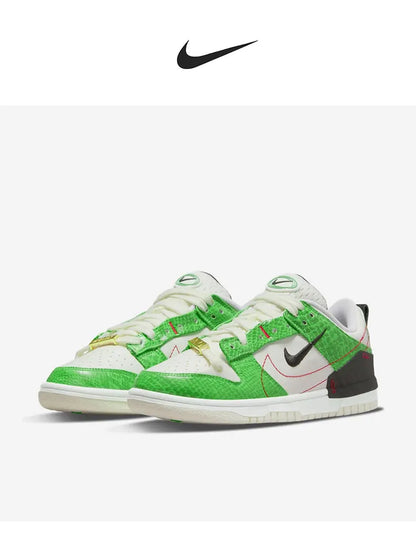 Nike genuine Dunk Disrupt2 Unisex Snake Print Low-Top Retro Sneakers DV1491-101