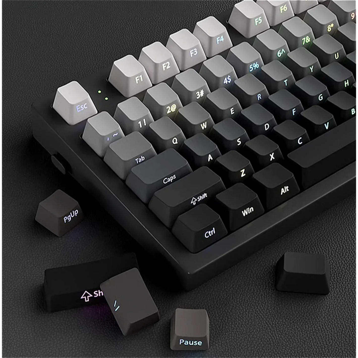 2025 Original Daylight PBT Translucent Keycaps Set – 136 OEM Side-Engraved Keycaps for 60/84/98/108 Mechanical Keyboards, MX Switch Compatible