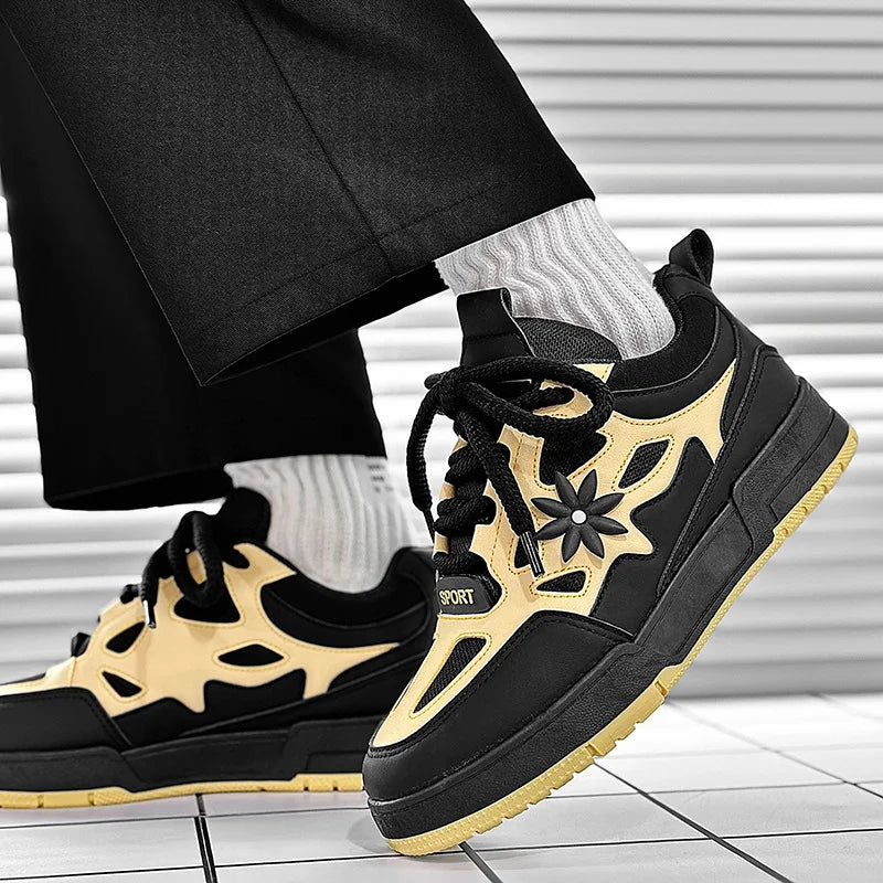Mode Herrenschuhe Trend Street Skateboard-Schuhe Herren Luxusmarke Trainingssneaker Mesh atmungsaktive Freizeitschuhe Tenis Masculino