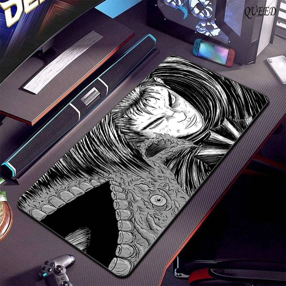 Gaming Accessories Varmilo Keyboard Computer Mousepad CS GO LOL Mouse Pad Berserk Guts Anime Dywan Gamer 900X400 XXL Desk Mats