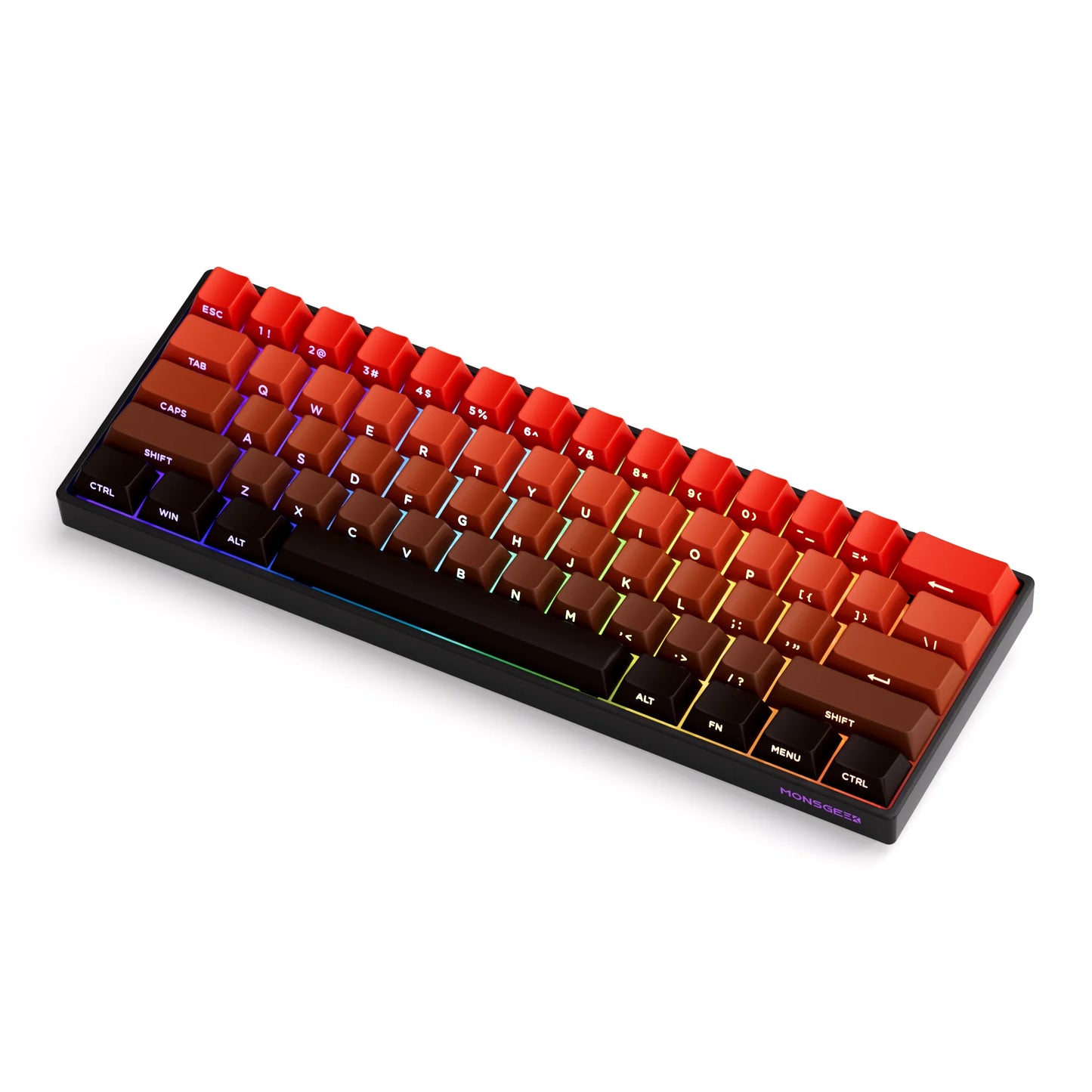 Teclado mecánico MONSGEEK FUN60 PRO&MAX HE con interruptores magnéticos, teclado gaming inalámbrico 60%, Rapid Trigger 8K ARGB personalizable