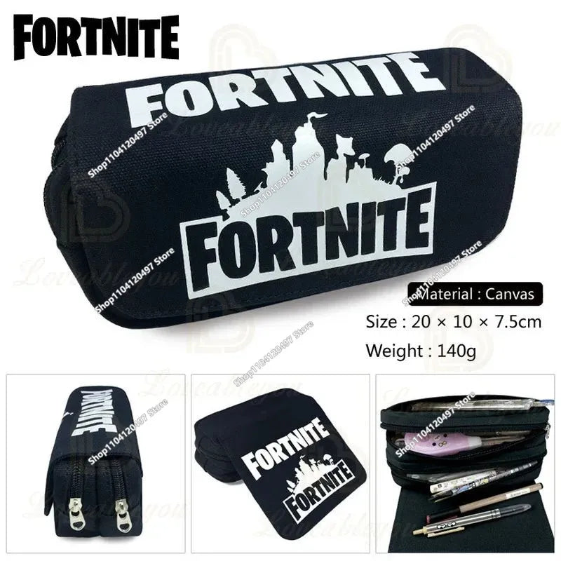 3pcs/set Fortnite Game Backpack Anime Cartoon Large Capacity Student Shcool Bags Pencil Bag Kawaii Lunch Bag Birthday Gifts