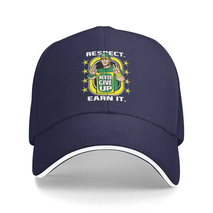Yellow Wrestling Cena John White Custom Baseball Caps For Mens Unisex Male Beach Sunscreen Hat Snapback Cap